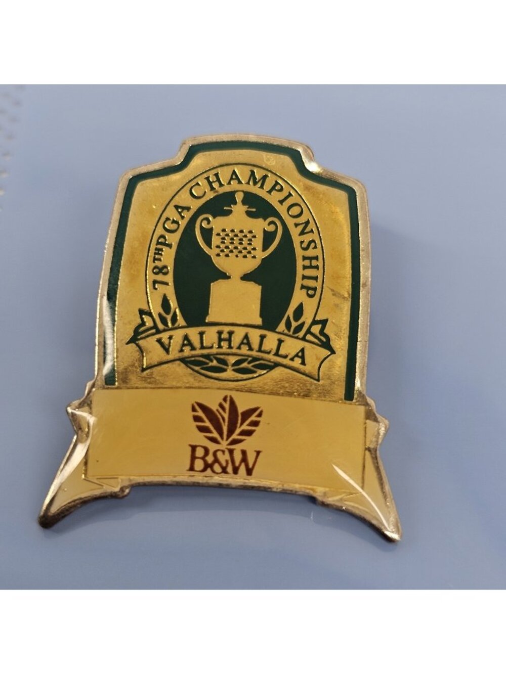 Vtg 1996 PGA Championship Valhalla Pin 78th Golf B&W Sponsor Lapel Hat Pinback